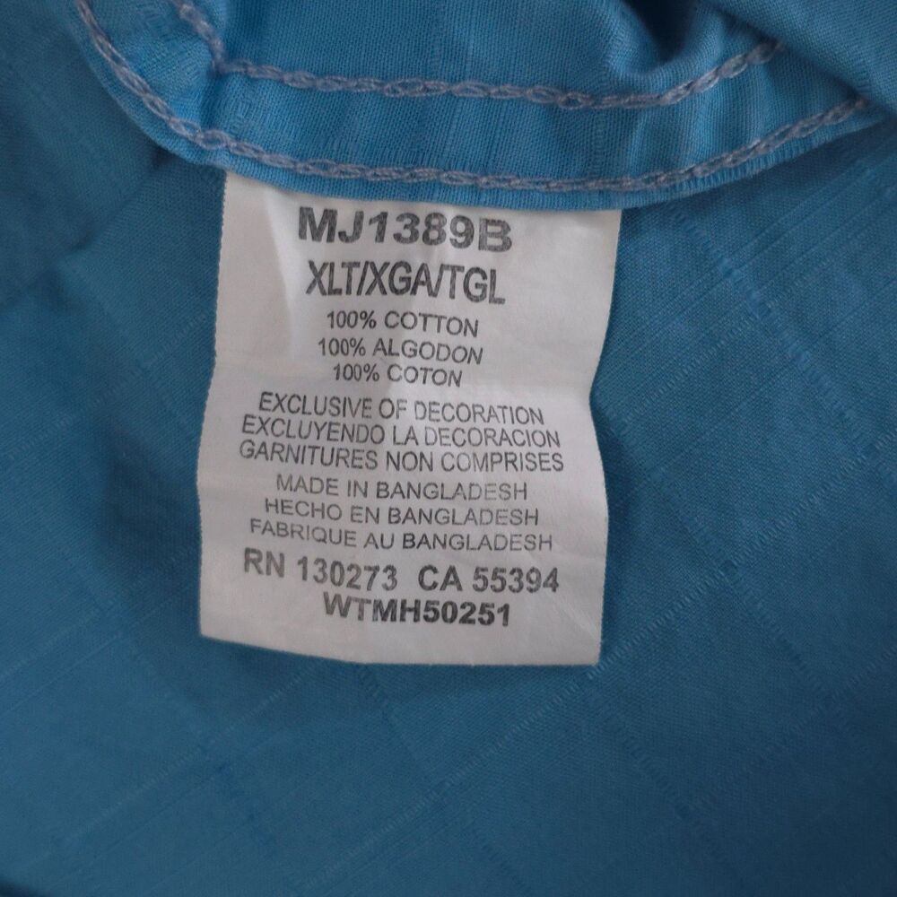 Wrangler TwentyX 20X Mens XLT Western Shirt Blue Rodeo Button Up - Picture 9 of 9